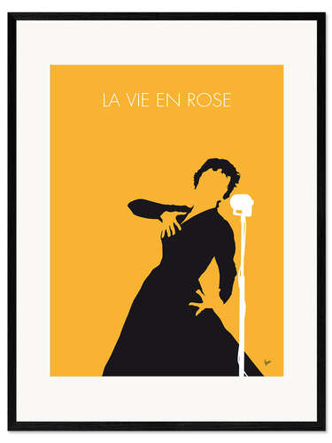 Impression artistique encadrée Edith Piaf, La vie en rose