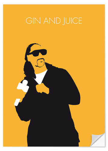 Vinilo para la pared Snoop Dogg, Gin and juice