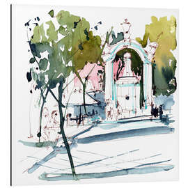 Alubild Schattiger Platz in Lissabon, Portugal - Anastasia Mamoshina