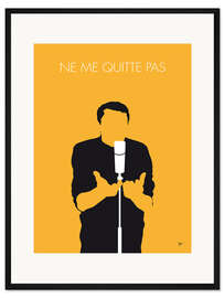 Gerahmter Kunstdruck Jacques Brel - Ne Me Quitte Pas