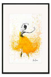 Gerahmter Kunstdruck Gelbe Tänzerin