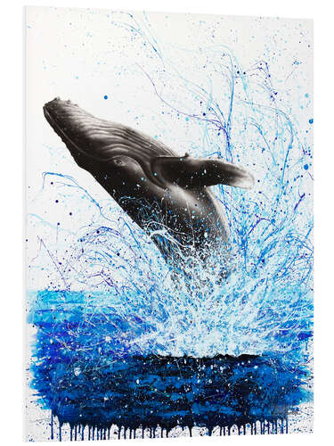 Tableau en PVC La baleine et les vagues