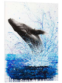 Foam board print Whale Ocean Waves