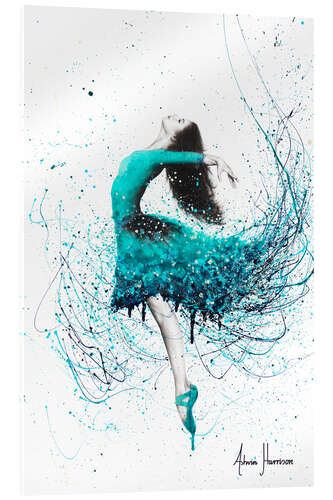 Quadro em acrílico Dancer in turquoise