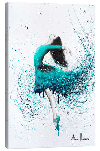 Canvas print Turquoise Fashion Dancer