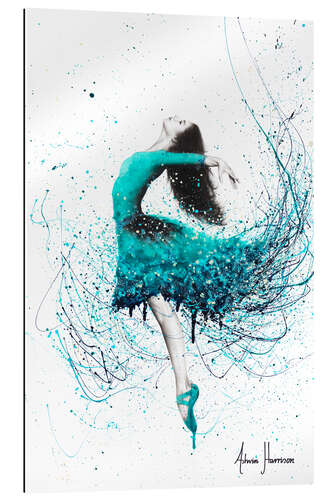 Gallery print Dancer in turquoise