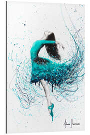 Magnettafel Tänzerin in Türkis