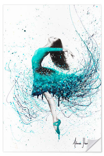 Wall sticker Turquoise Fashion Dancer