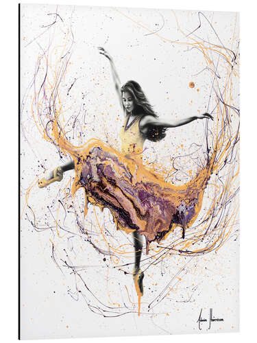 Print på aluminium Violetta Ballerina