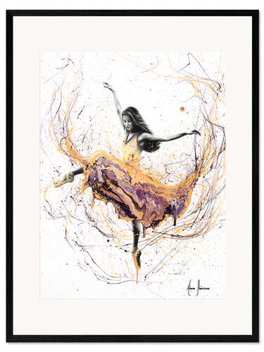 Inramat konsttryck Violetta Ballerina