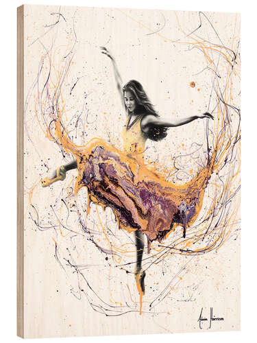 Hout print Violetta Ballerina