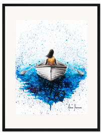 Gerahmter Kunstdruck Ruder dein Boot