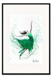 Gerahmter Kunstdruck Grüne Tänzerin