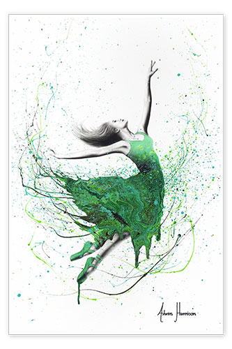 Poster Grüne Tänzerin