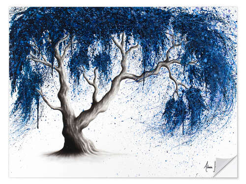 Selvklebende plakat Blue Dream Tree