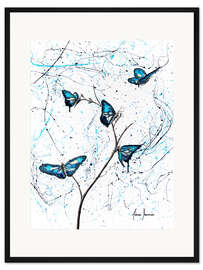 Gerahmter Kunstdruck Schmetterlinge