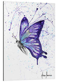 Aluminium print Lavender Butterfly