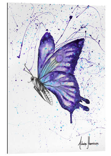 Quadro em plexi-alumínio Lavender Butterfly