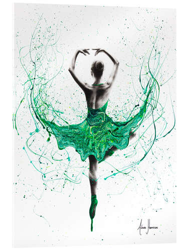 Acrylic print Emerald Ballet Dancer