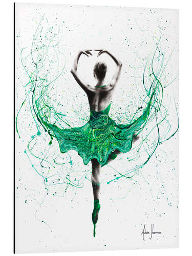 Aluminiumsbilde Emerald Ballet Dancer