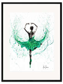 Kehystetty taidepainatus Emerald Ballet Dancer