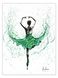 Wall print  Emerald Ballet Dancer - Ashvin Harrison