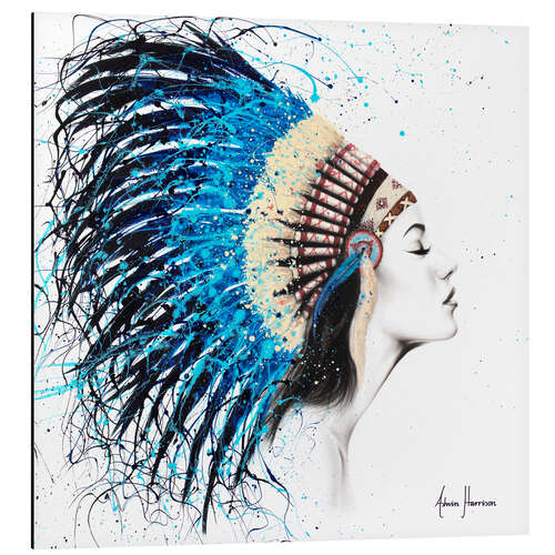 Quadro em alumínio Woman with headdress