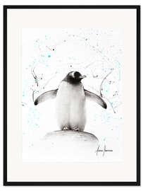 Gerahmter Kunstdruck Pinguinparade