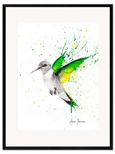 Kehystetty taidepainatus Hummingbird Wings