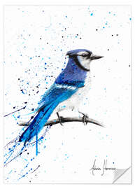 Sisustustarra Blue Jay Bird