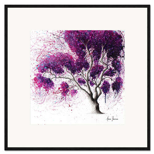 Ingelijste kunstdruk Southern Purple Dream Tree