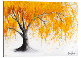 Tableau en plexi-alu Arbre d&#039;automne jaune