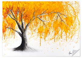 Wall sticker Yellow Autumn Tree