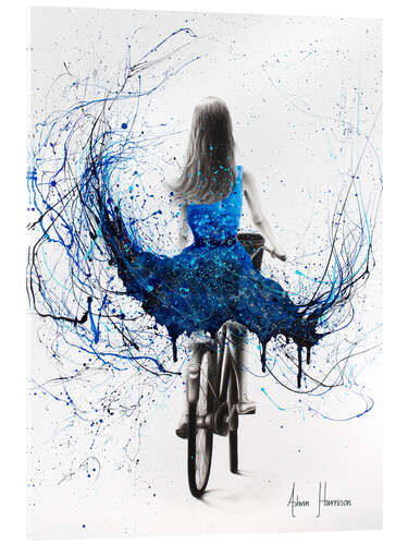 Quadro em acrílico Blue Bicycle Ride