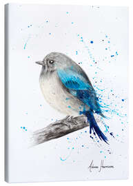 Canvas print Round and Happy Bird