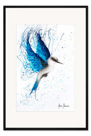 Gerahmter Kunstdruck Lachender Hans 