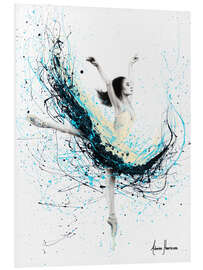 PVC print Ocean blue ballerina