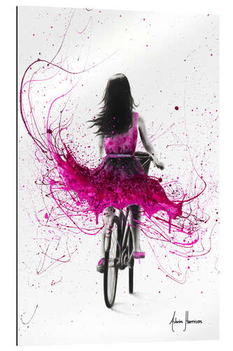 Galleritryk Pink cyclist