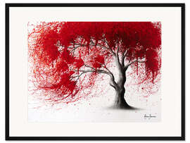 Gerahmter Kunstdruck Western Red Tree