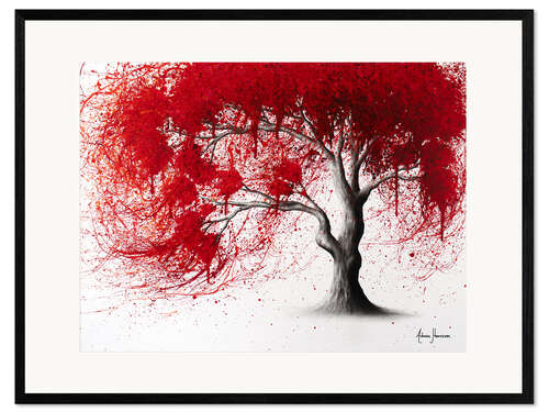 Stampa artistica con cornice Albero rosso occidentale