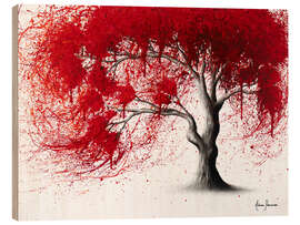 Wood print Western Red Tree