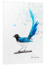 Foam board print Peaceful Blue Bird