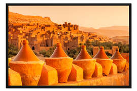 Gerahmter Kunstdruck Kasbah Ait Benhaddou, Marokko