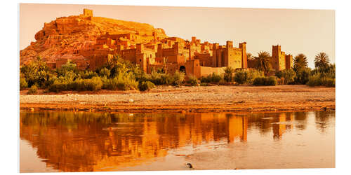 Foam board print Kasbah Ait Benhaddou, Marokko