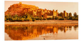 Foam board print Kasbah Ait Benhaddou, Marokko