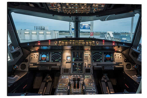 Alubild Airbus A320 Cockpit