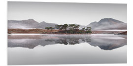 Foam board print Pine Island in the Connemara Nationalpark in Ireland