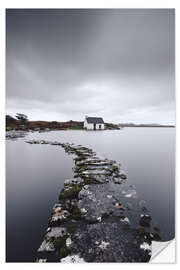 Wall sticker A fisherman´s hut in the endless wilderness of Connemara Ireland