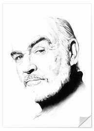 Selvklebende plakat Sean Connery