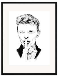 Gerahmter Kunstdruck David Bowie